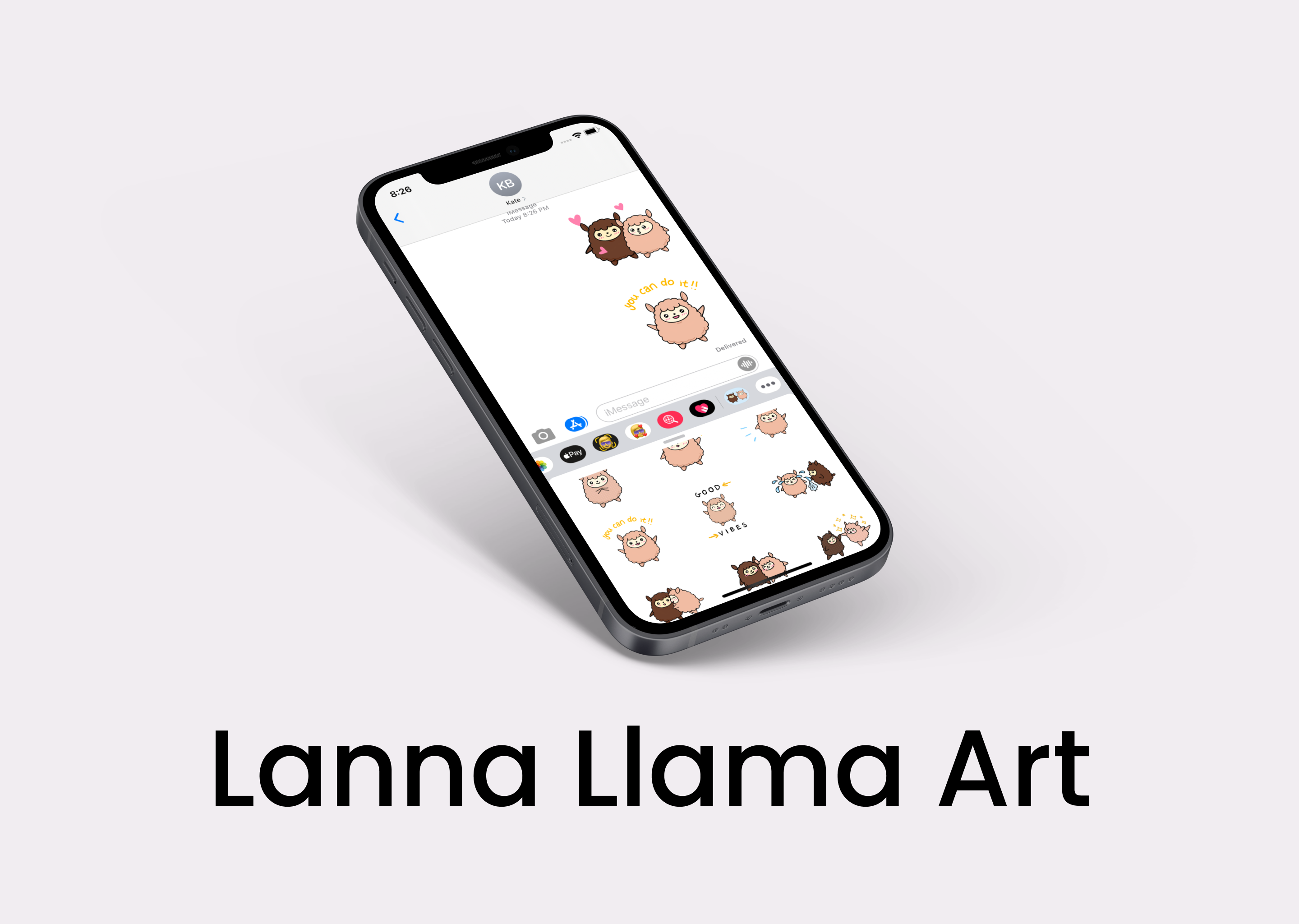 Digital Illustration and Sticker App | Lanna Llama Art